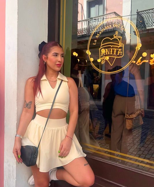 Crop top cuellito sport