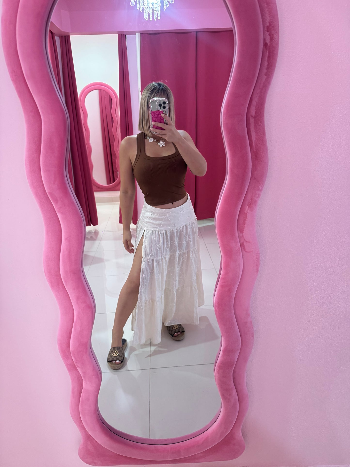 Maxi skirt flores