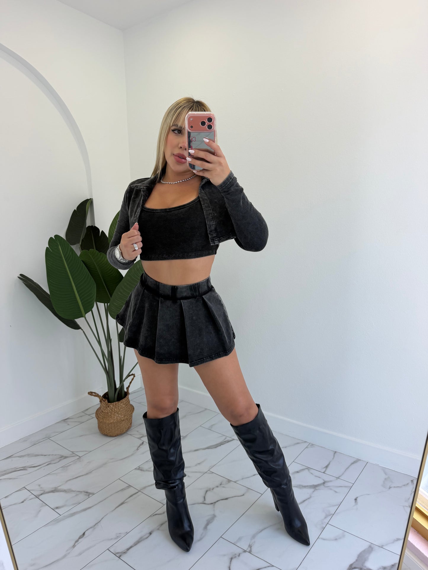 Marmol Skort Jacket Set (3 piezas) (Copy)