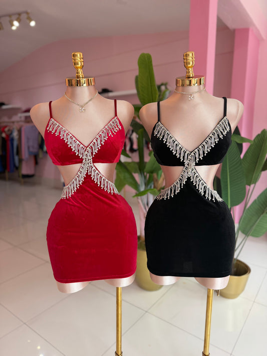 Velvet Rhine dress