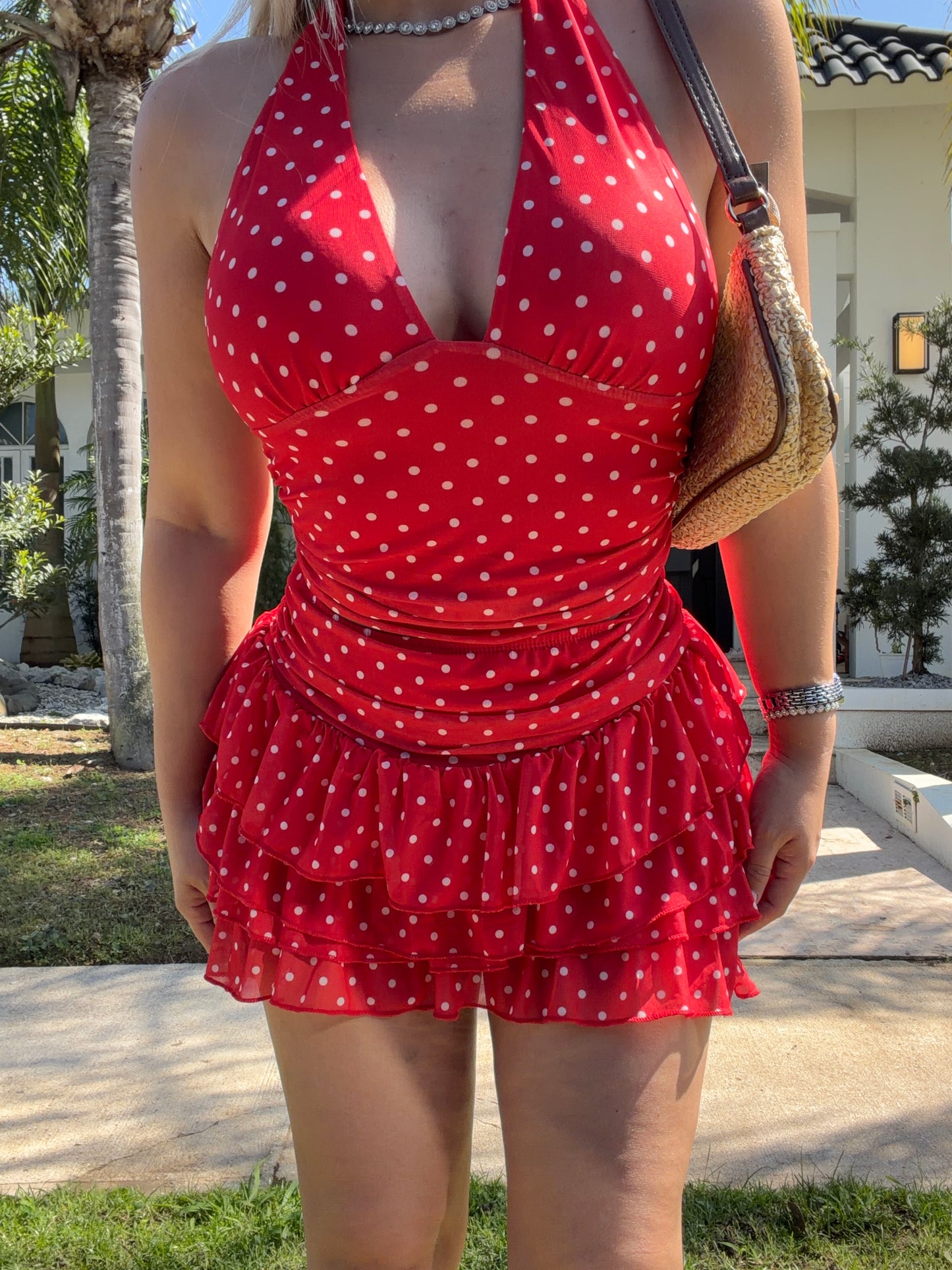Polka Dot skort set
