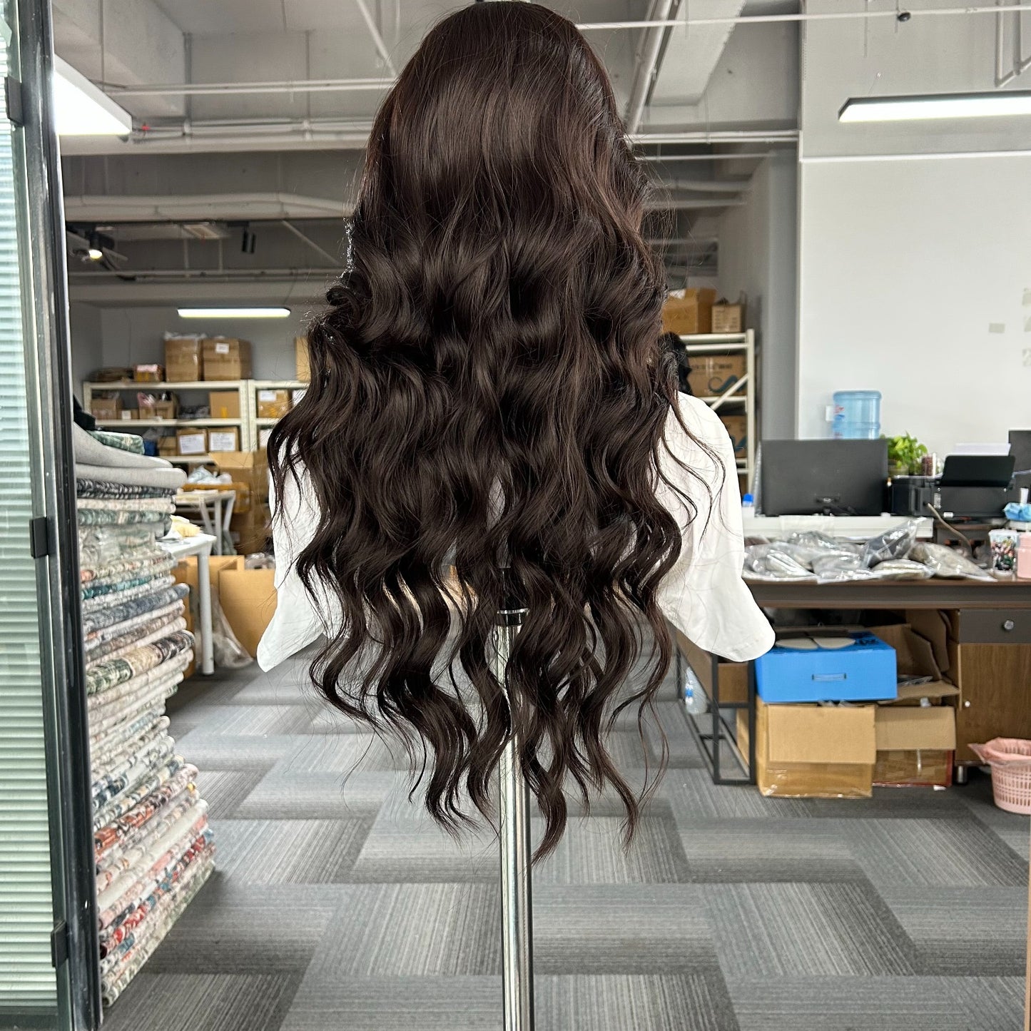 Lace front brown waves