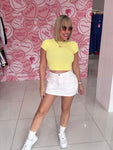 Tshirt Basic Crop Top