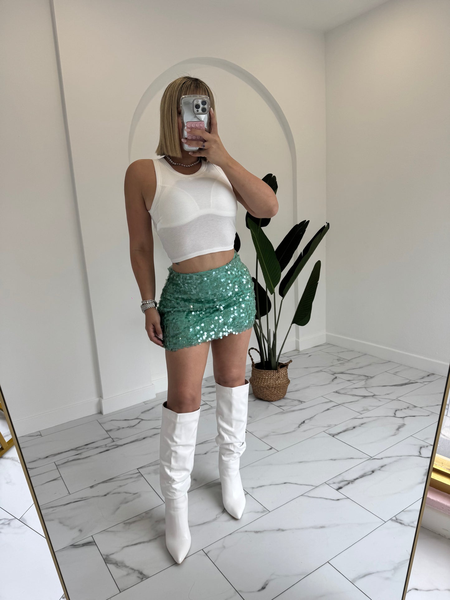 Sequins colors Skirt