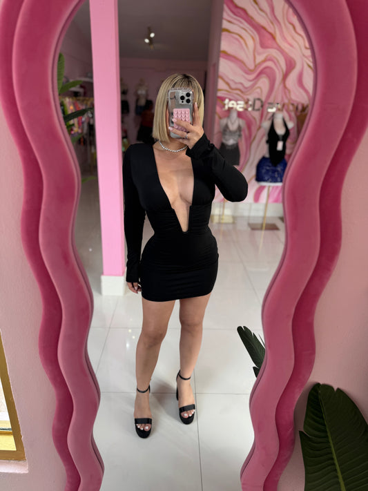 Escote bodycon dress