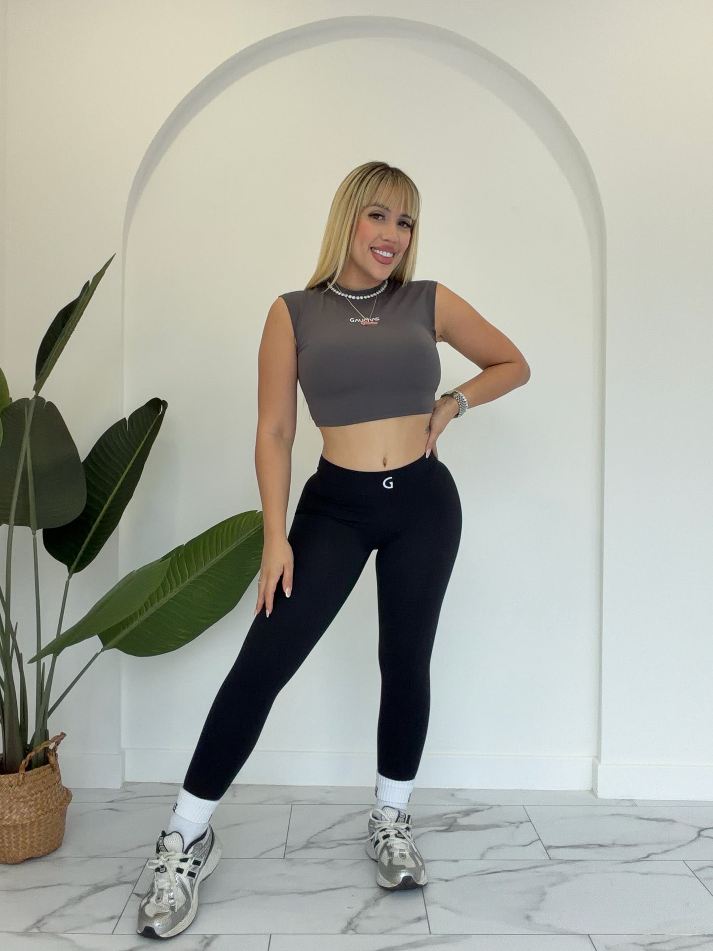 Skinny V legging Negro