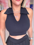 Crop top cuellito sport