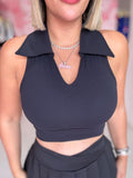 Crop top cuellito sport