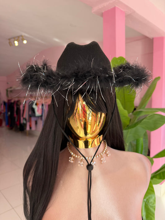 Gorro plumas vaquera (disfraz)