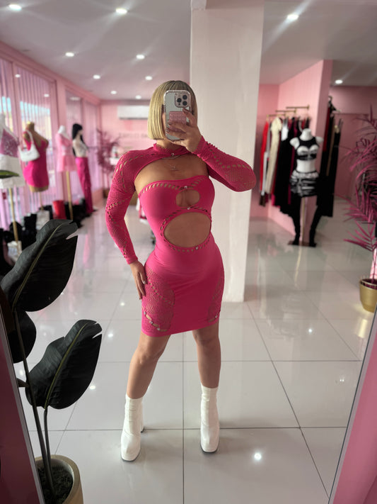 Pink courtz dress