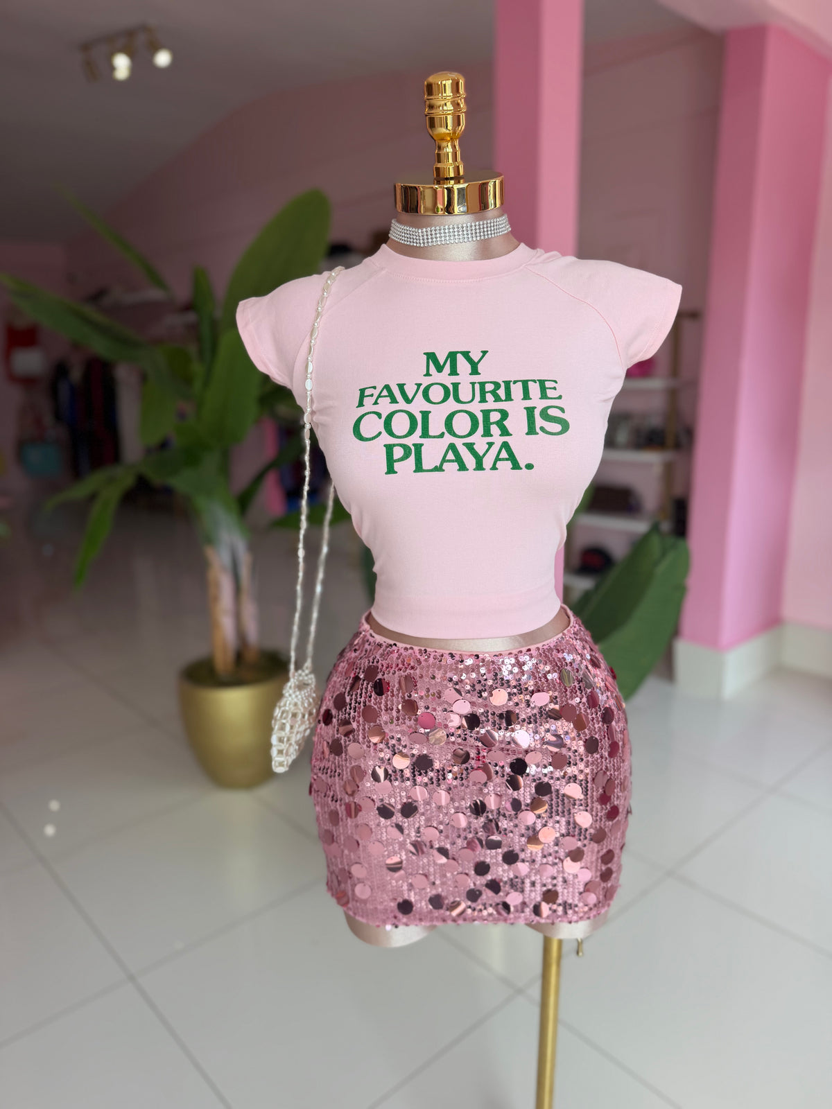 Viral Sequins Skirt