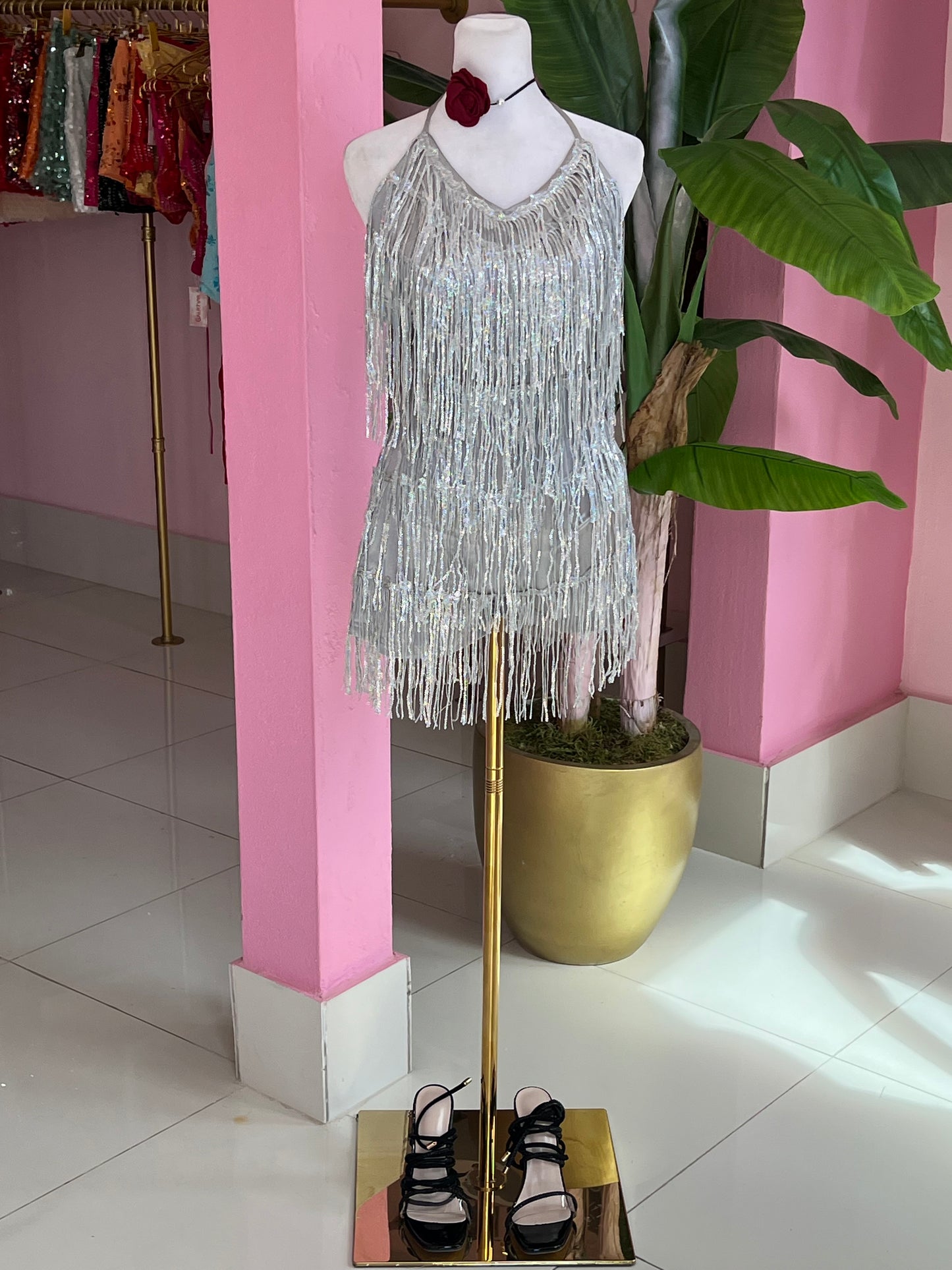 Flecos Sequins romper