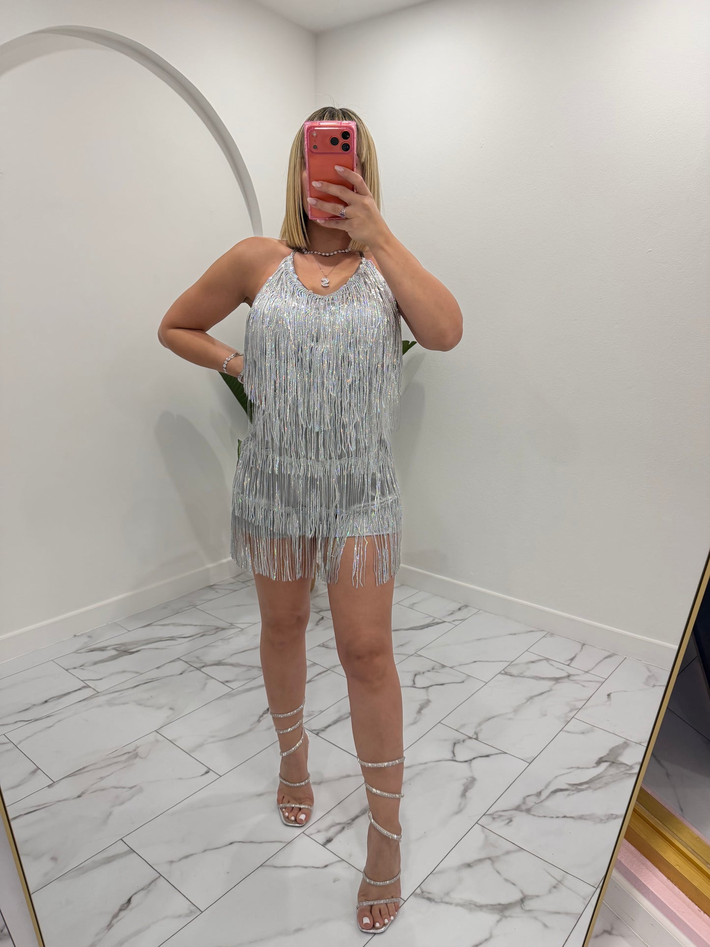 Flecos Sequins romper