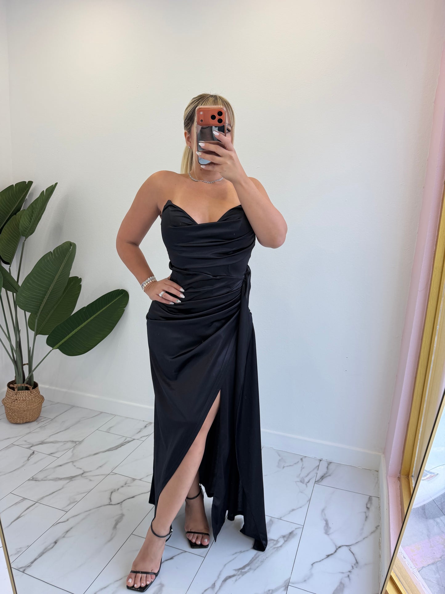 Maxi Satin Dress