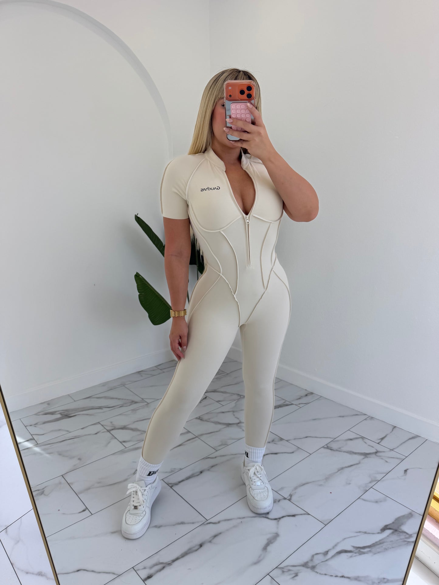Wonder TShirt Zipper Jumpsuit