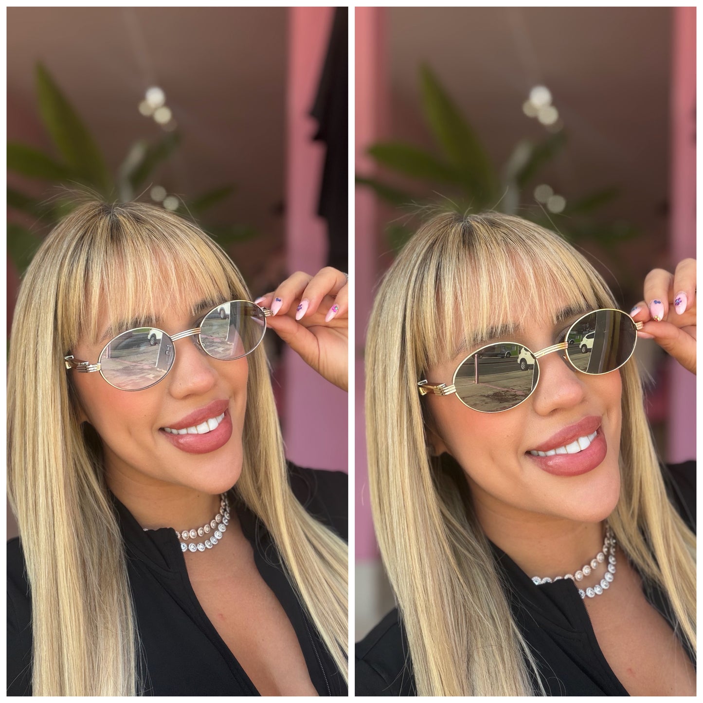 Gafas ovaladas madera