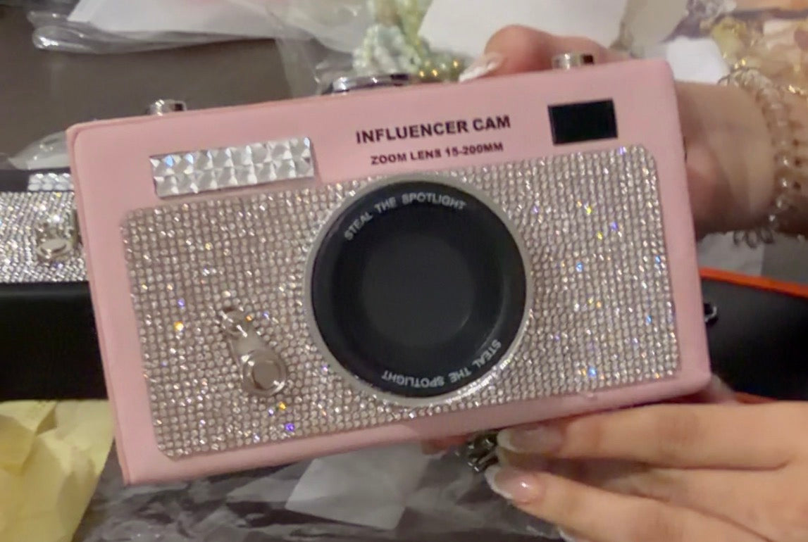 Cartera Cámara Glitter