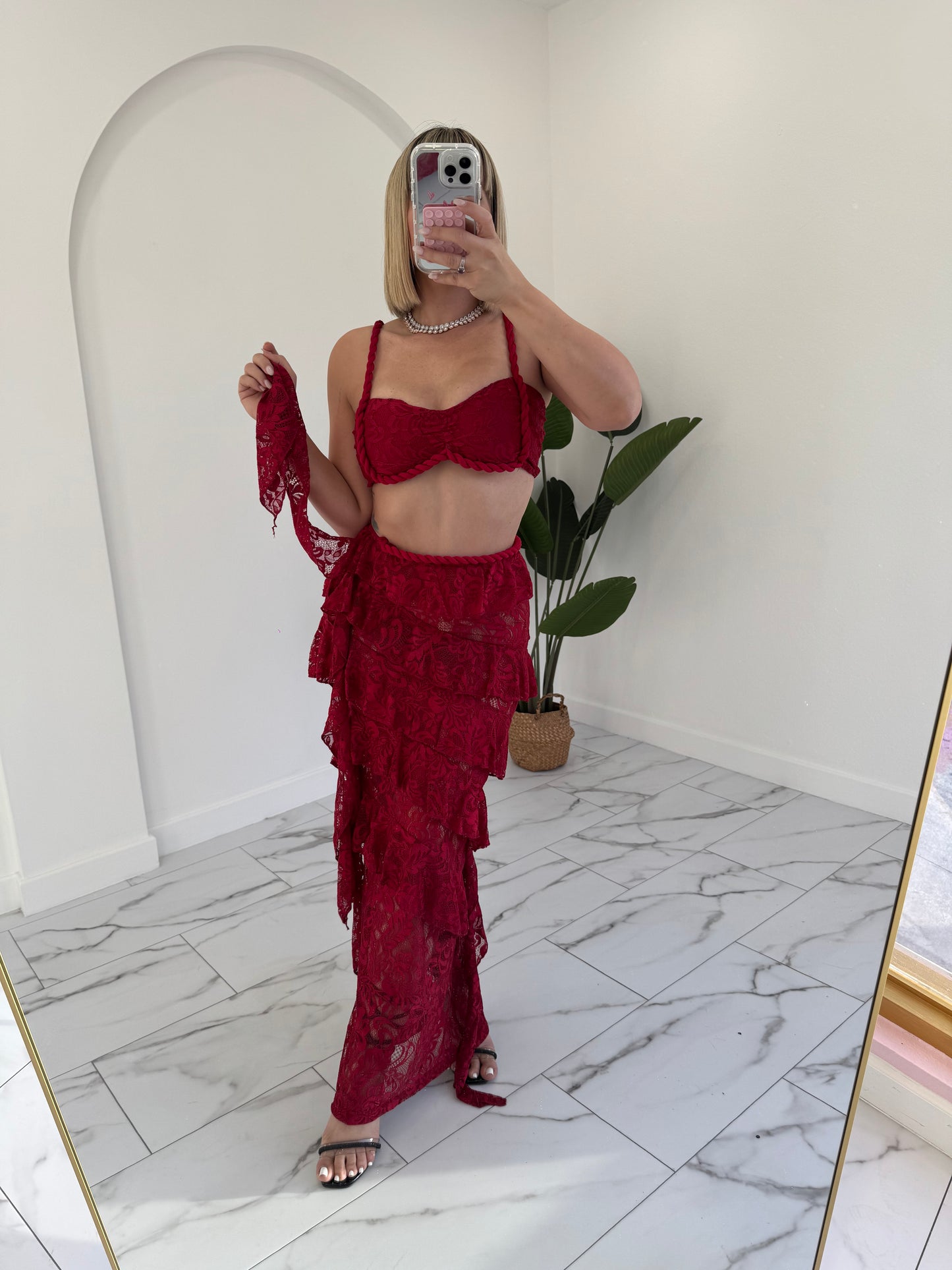 Lace sexy set