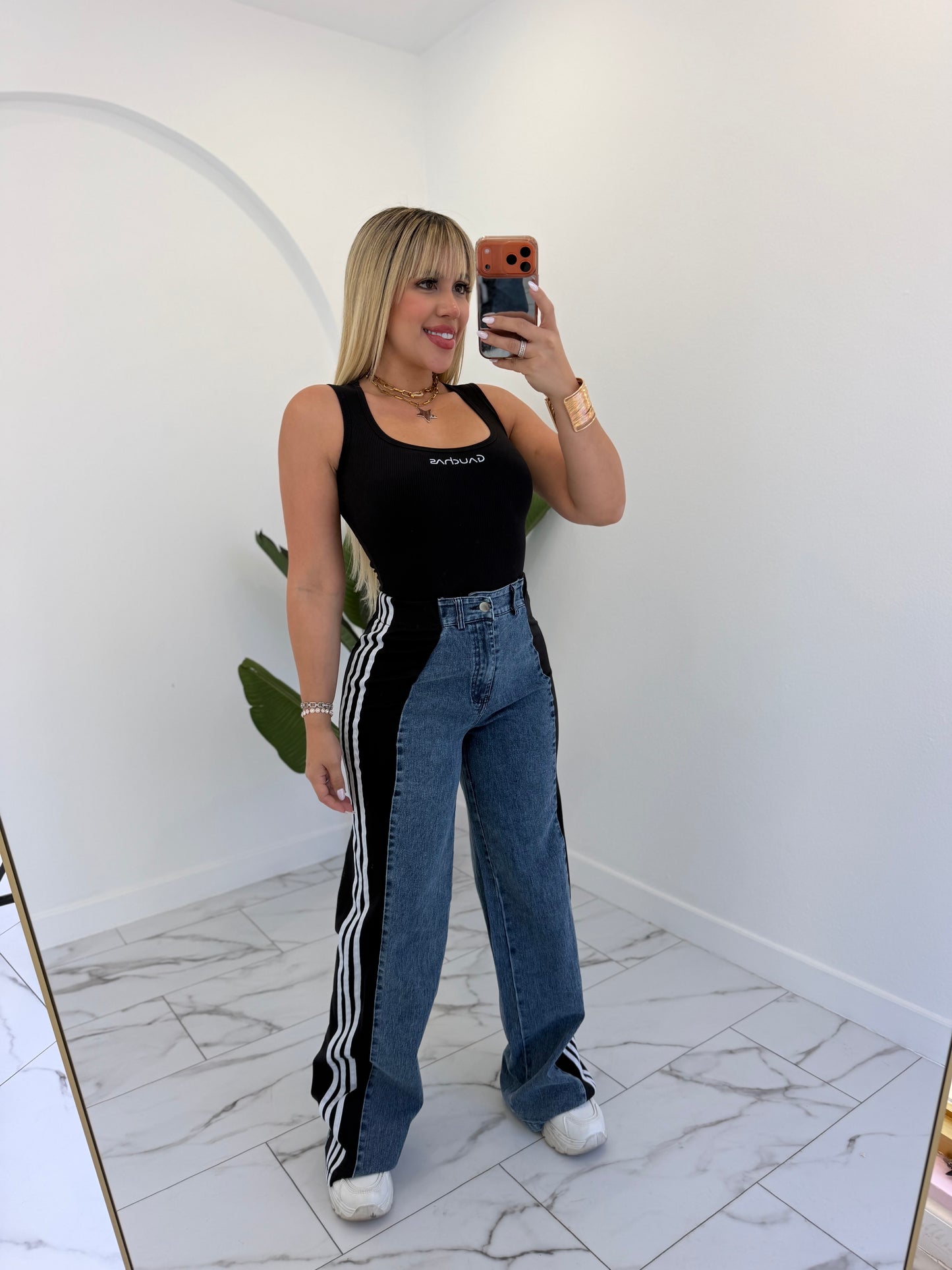 Denim casual pant