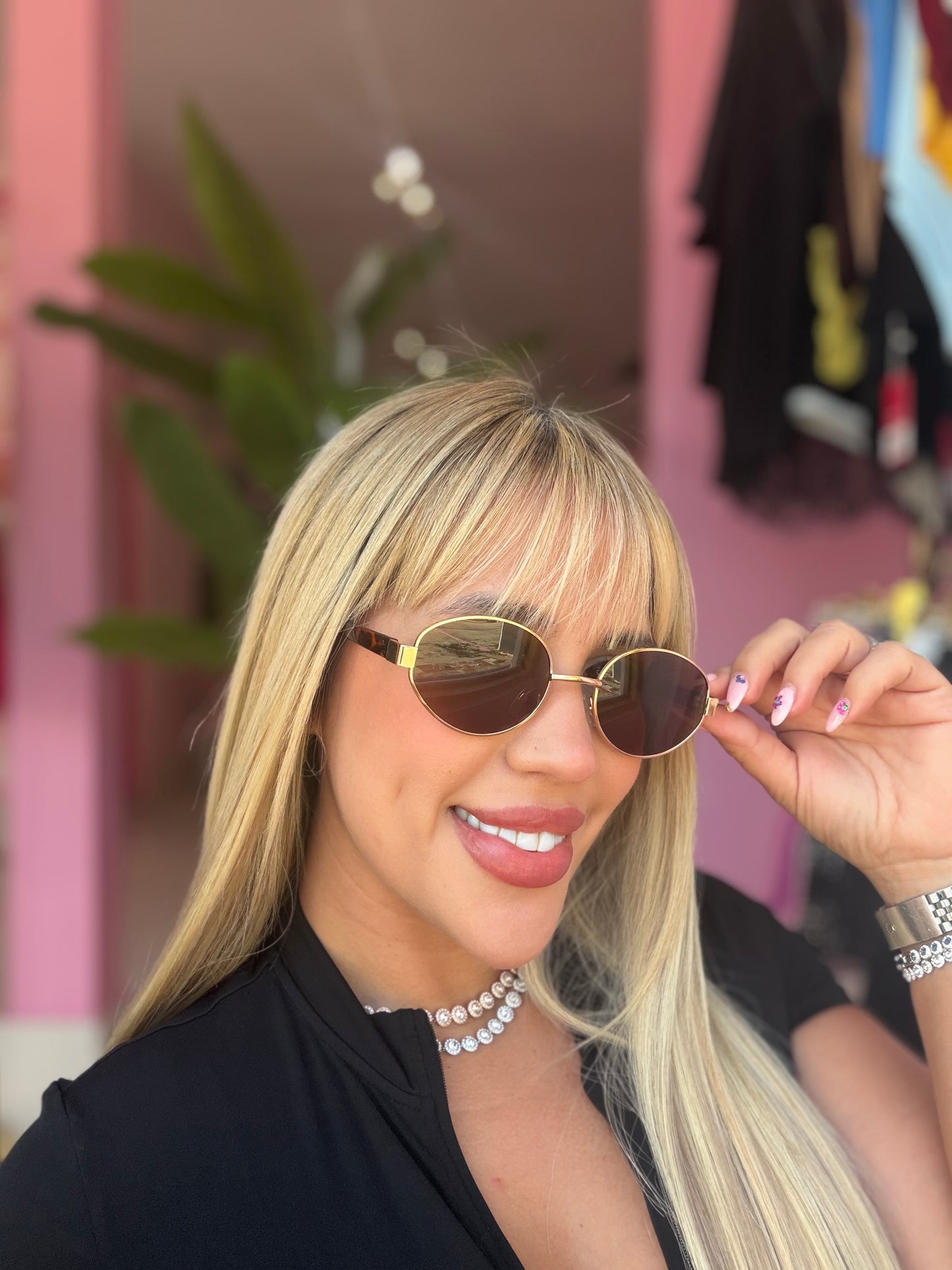 Gafas ovaladas TAPA print