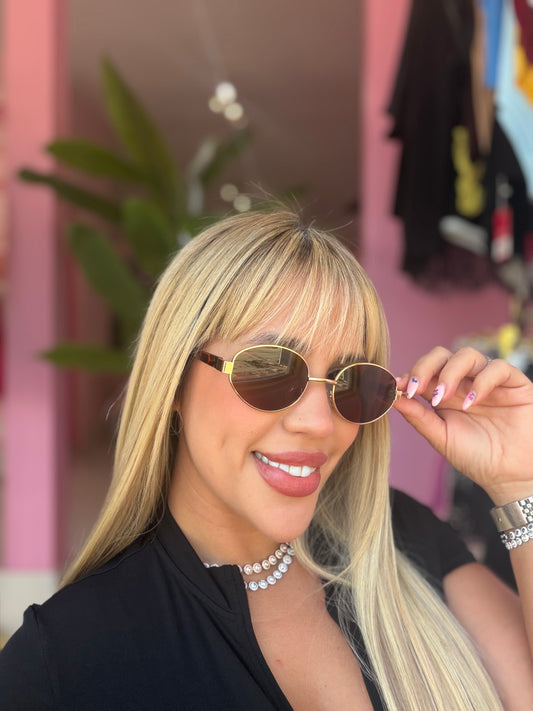 Gafas ovaladas TAPA print