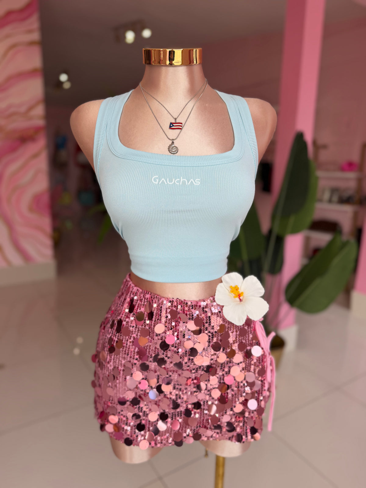 Viral Sequins Skirt
