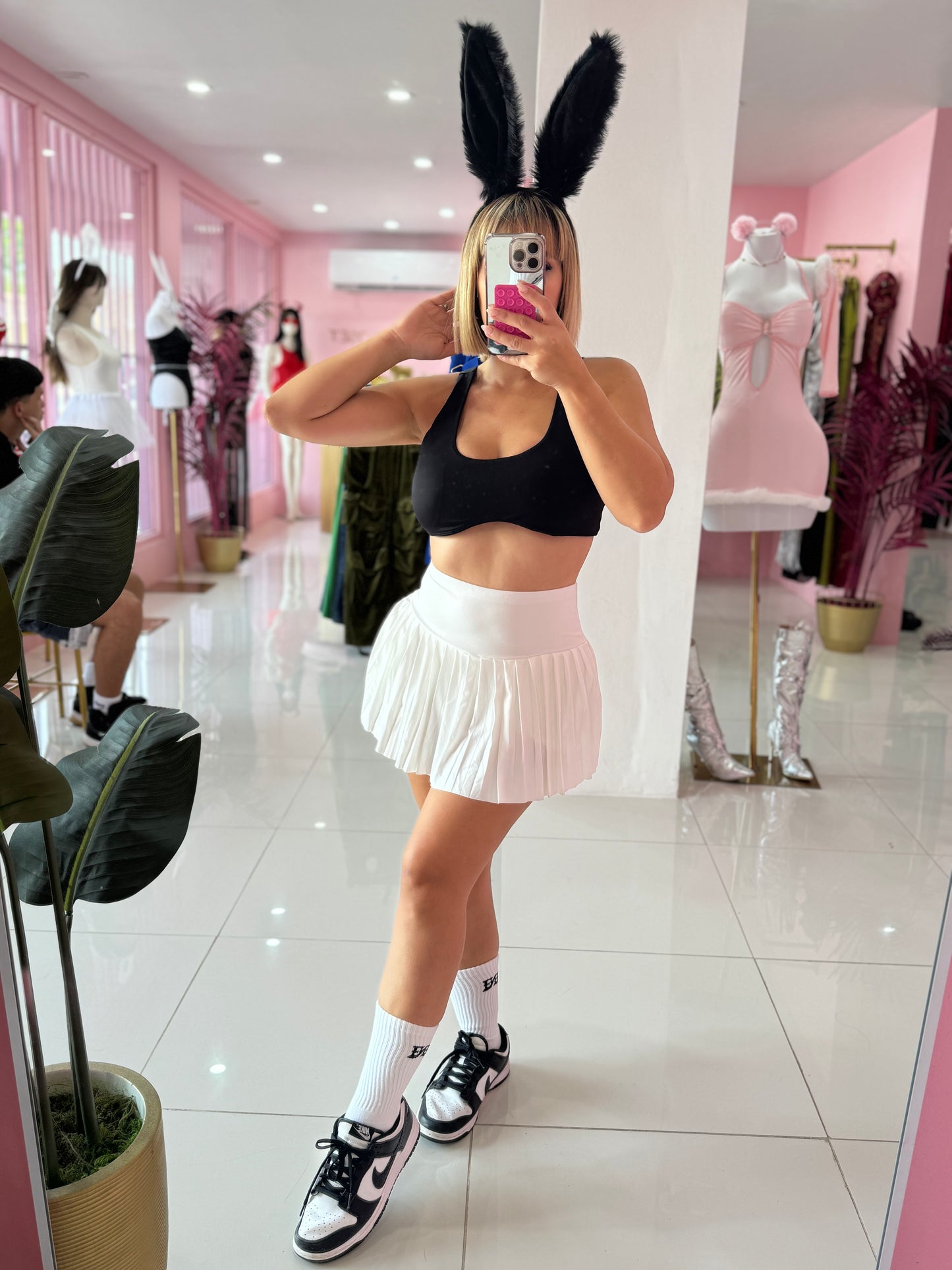 Fluffy bunny orejitas disfraz