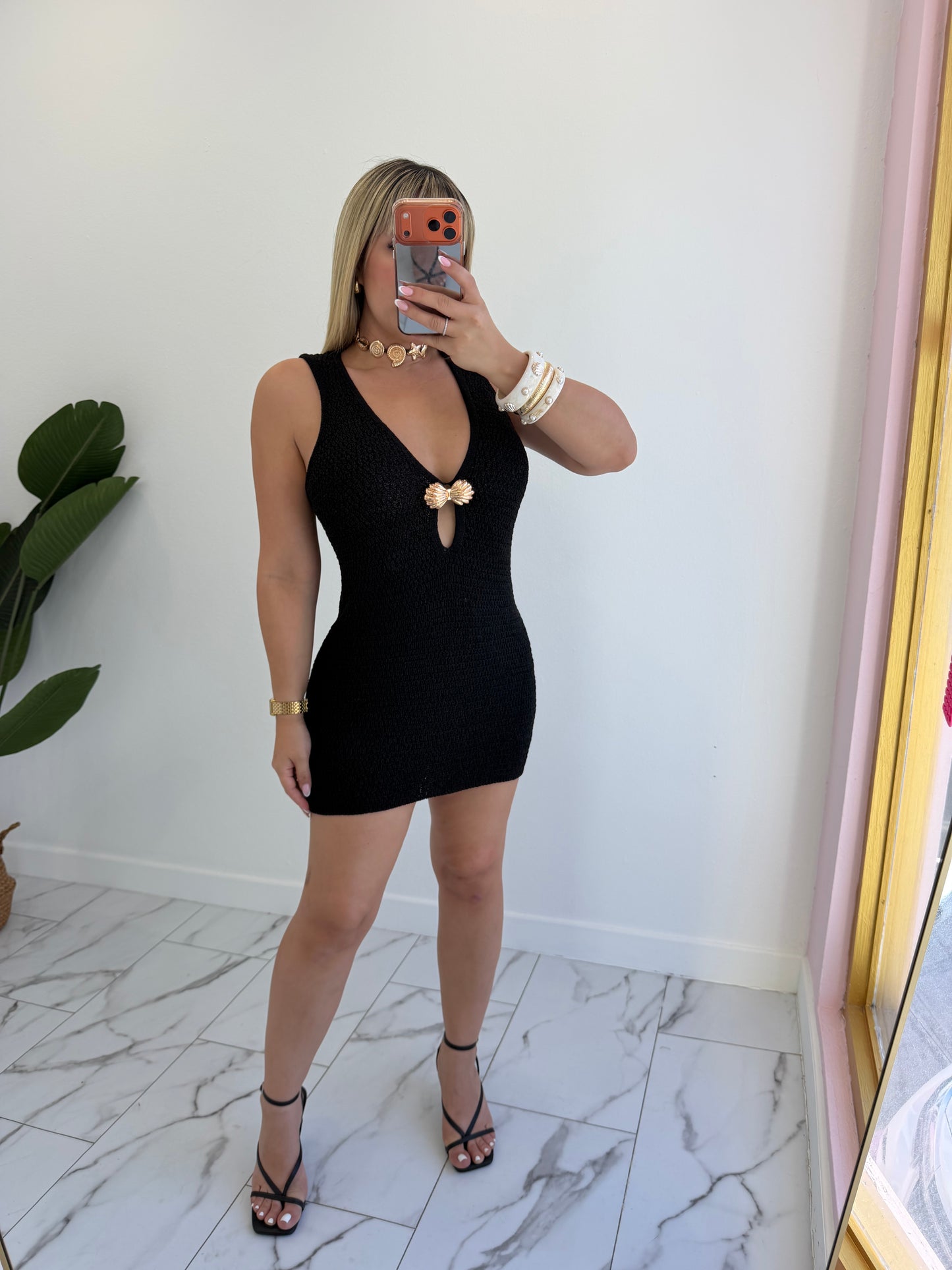 Shell crochet dress