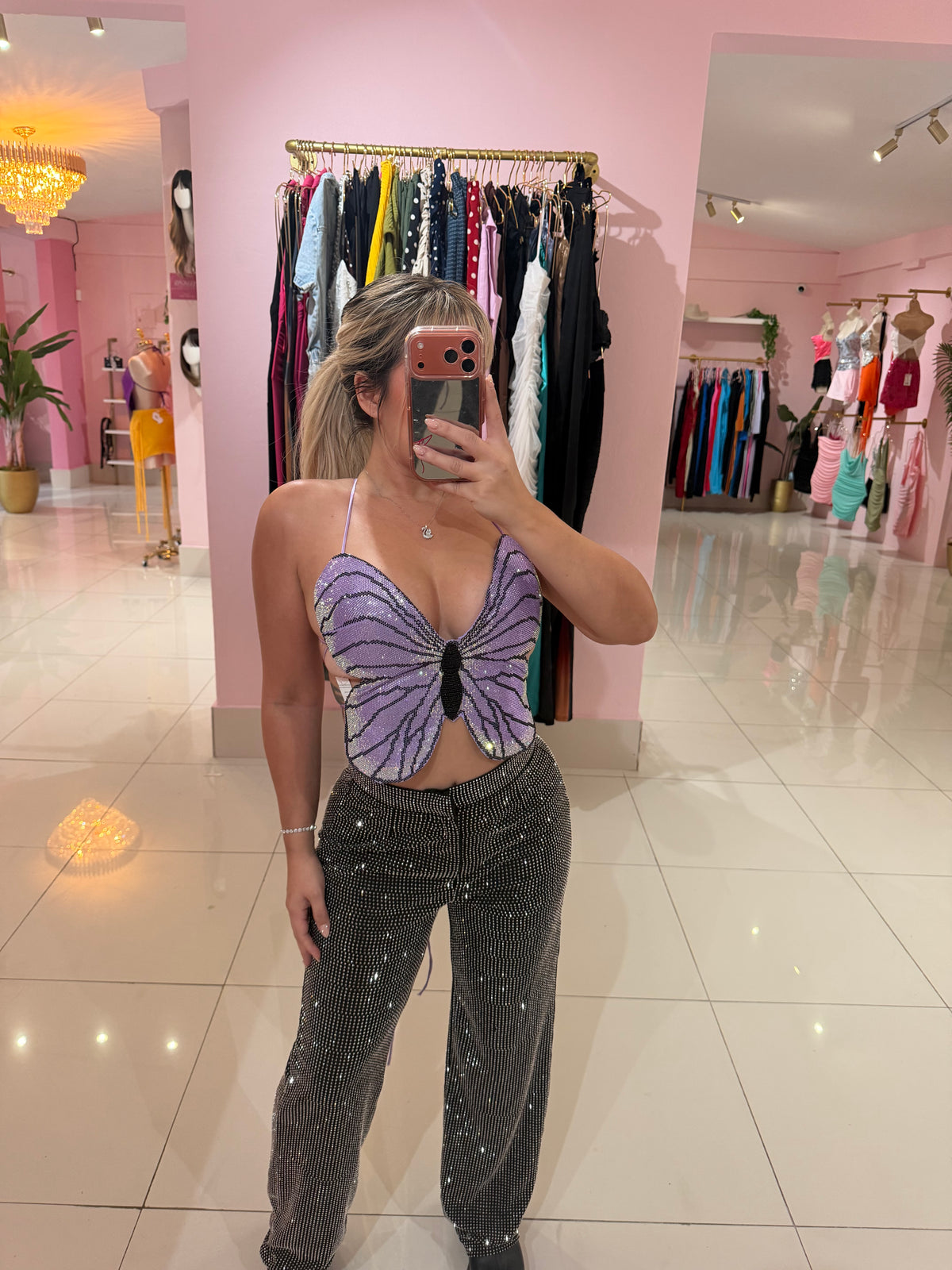 Rhinestone Diva Pant