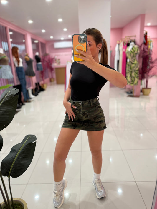 Otoño denim skort