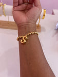 Pulseras Doradas Con Letra