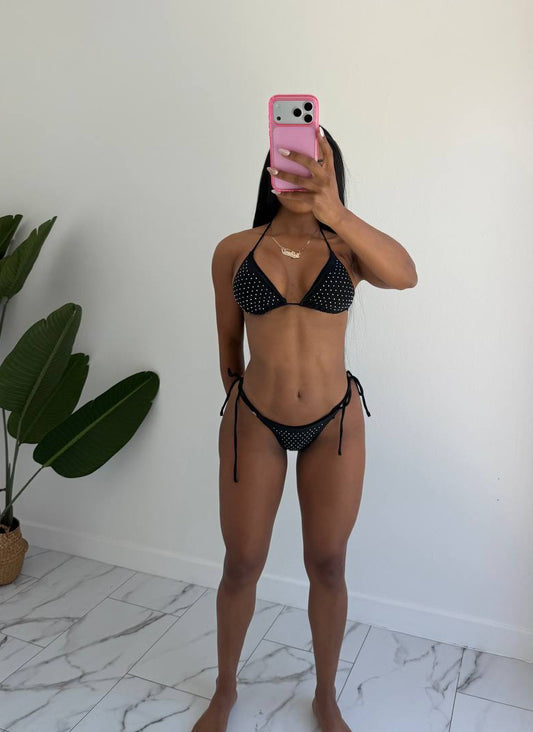 Rhinestone bikini set
