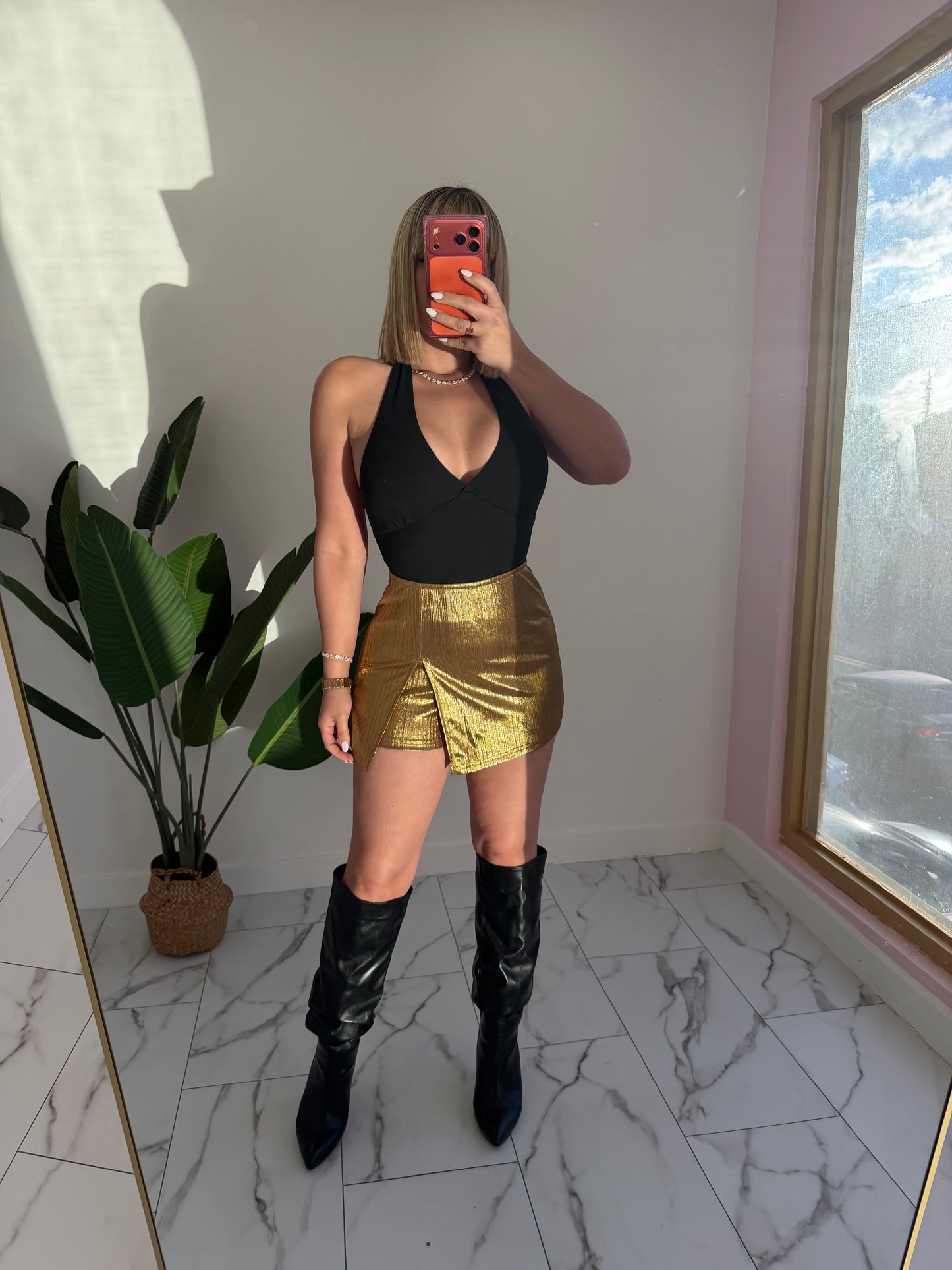 Gold skort
