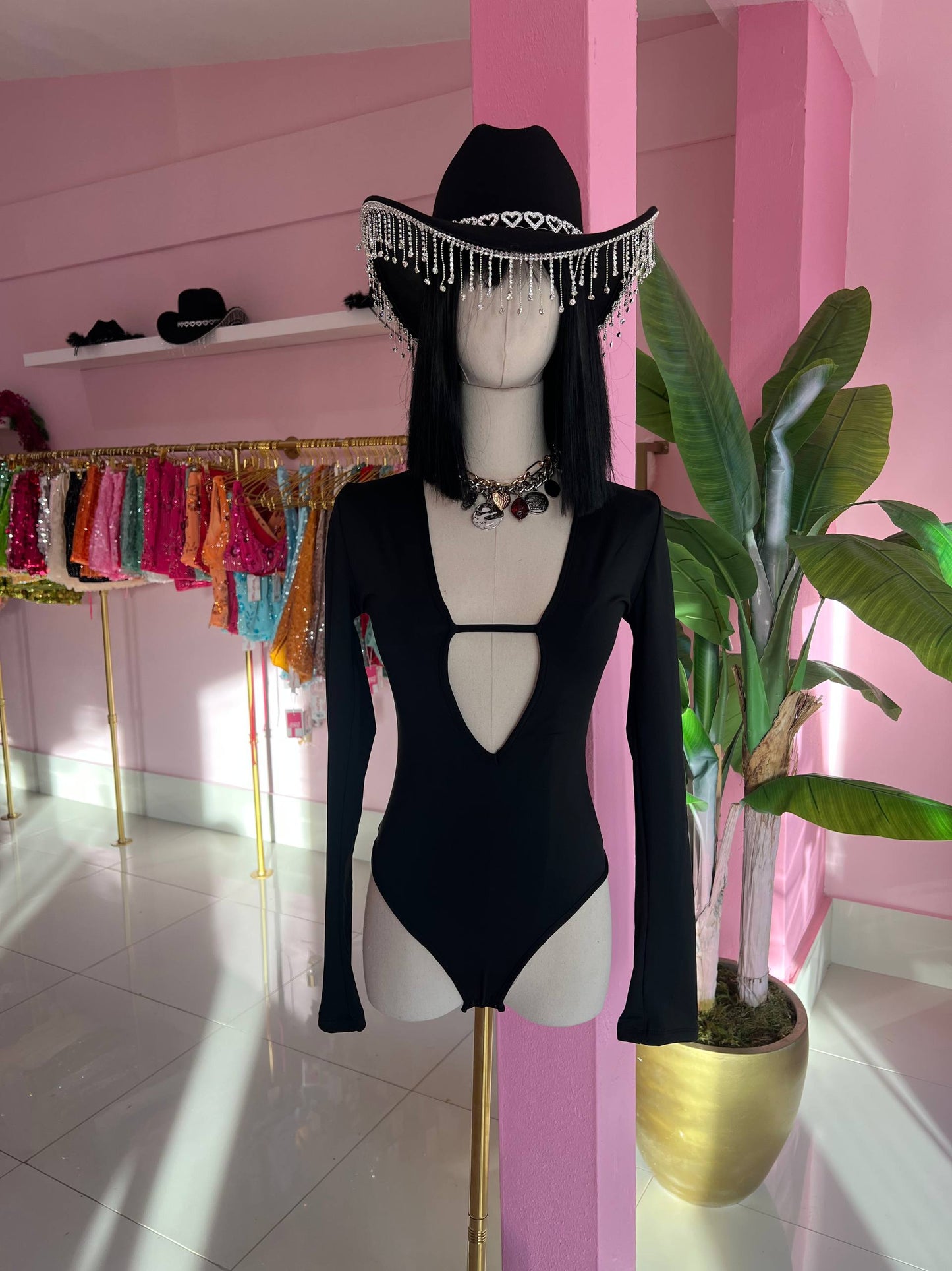 Spandex Body manga larga