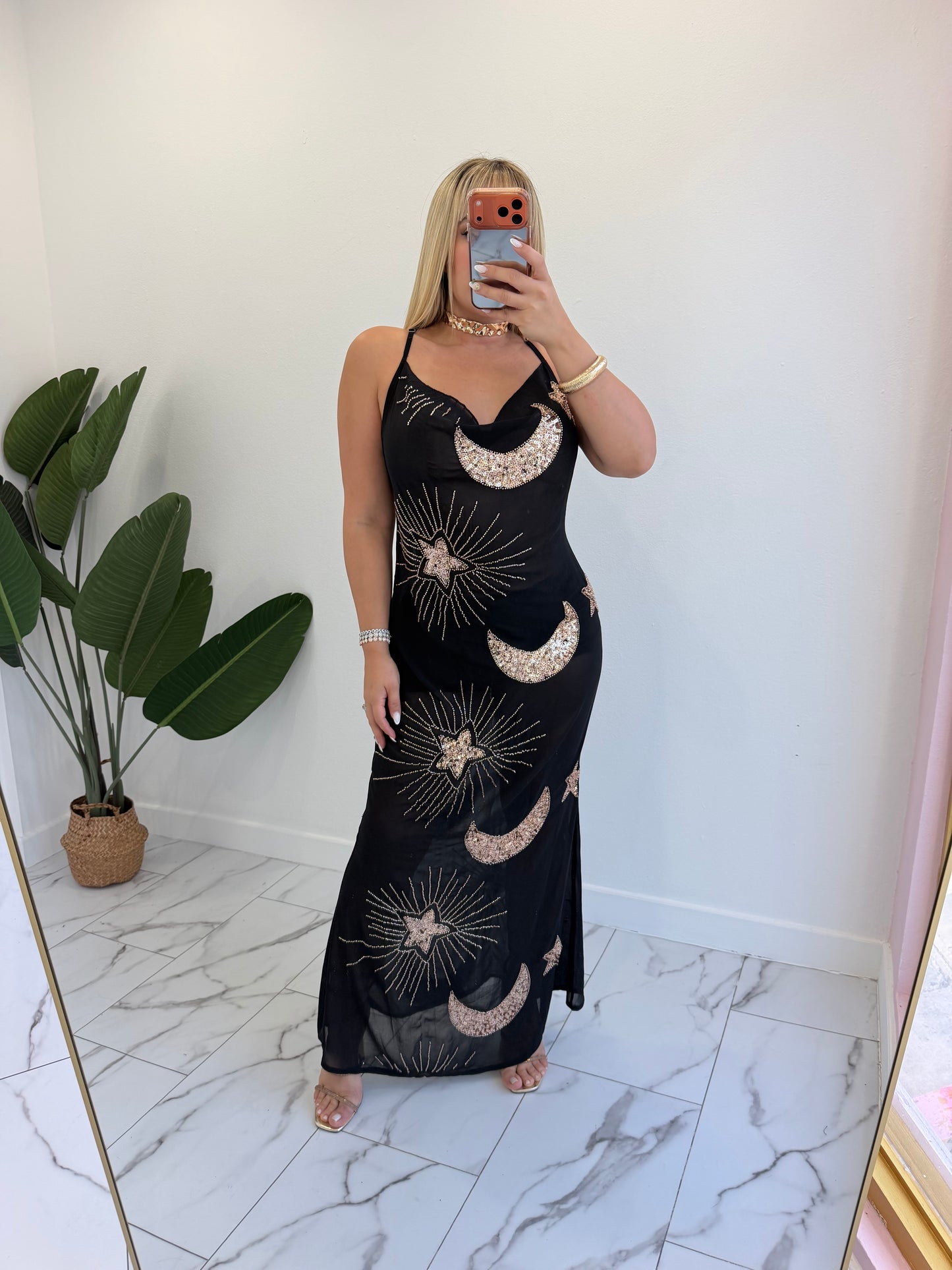 Star moon dress