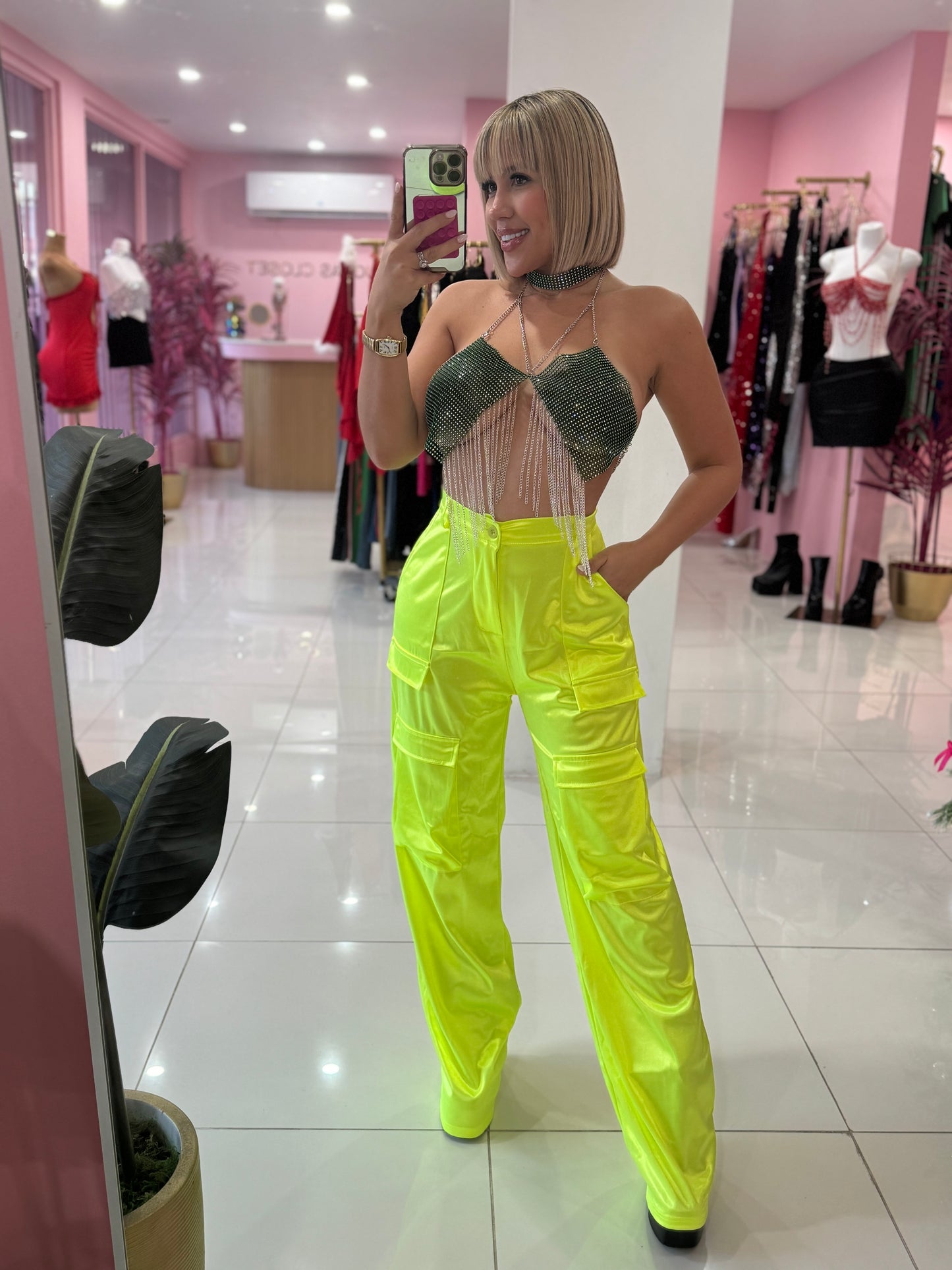 Cargo Satin Spandex