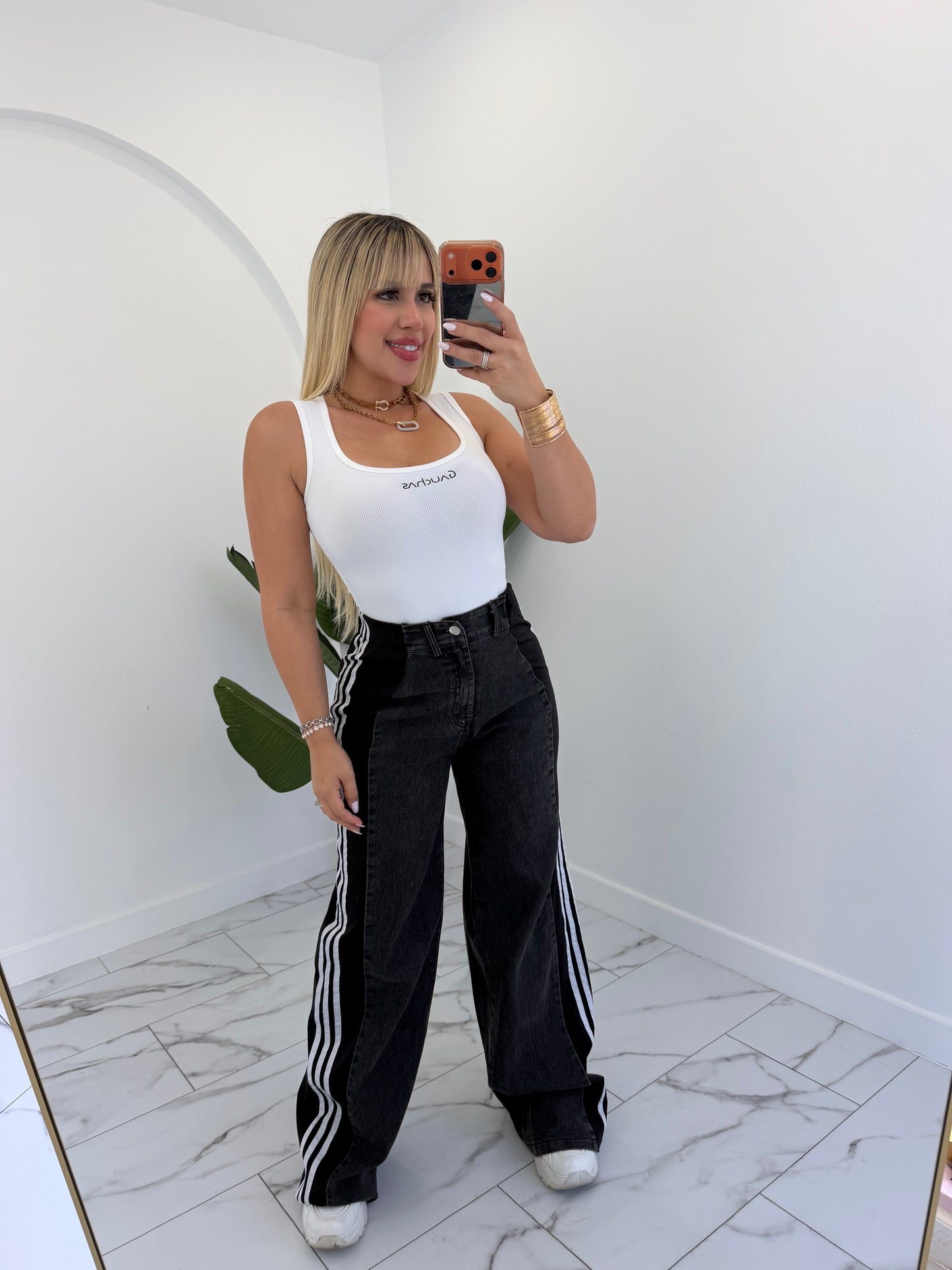 Denim casual pant