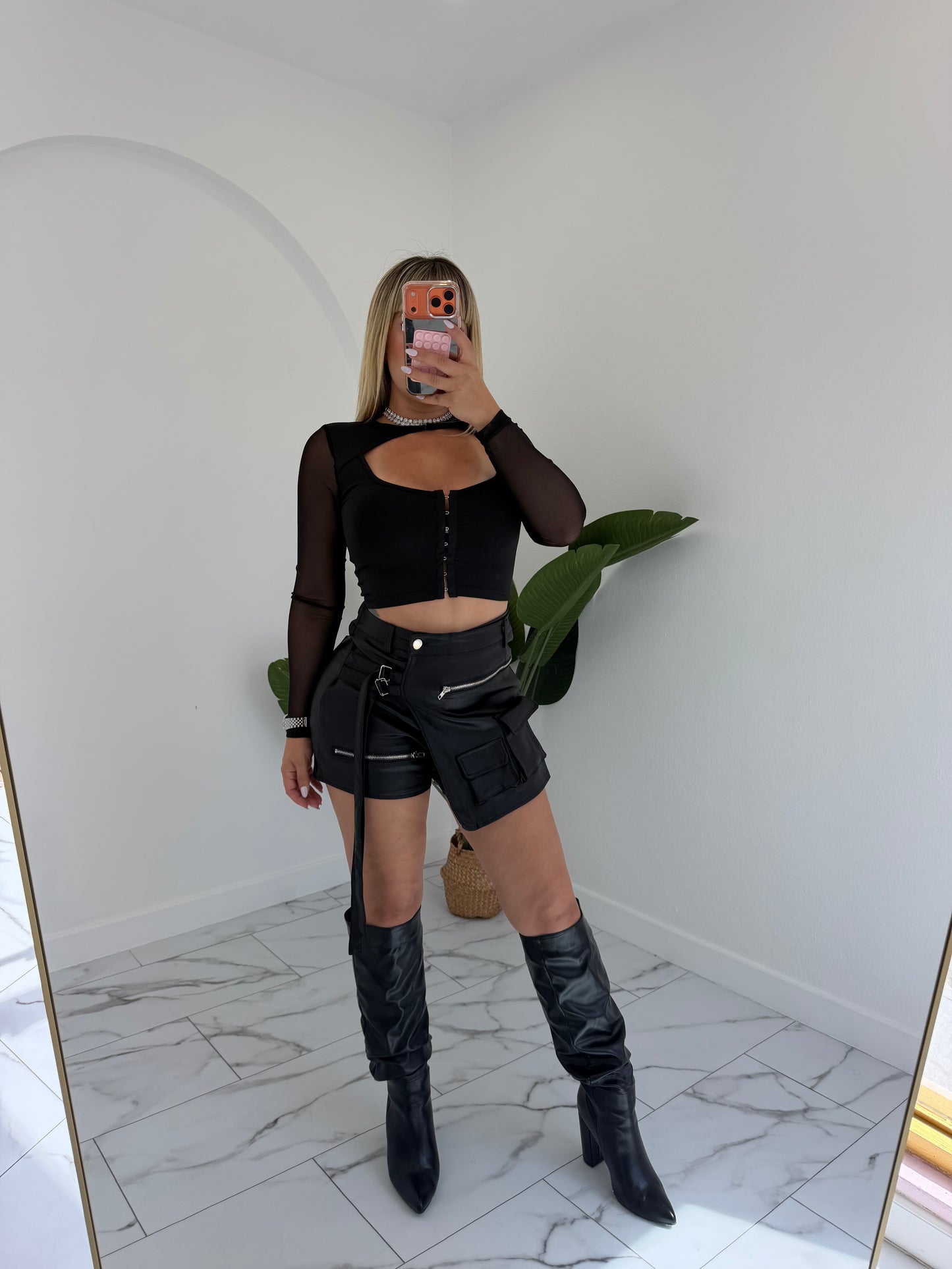 Metallic Skort