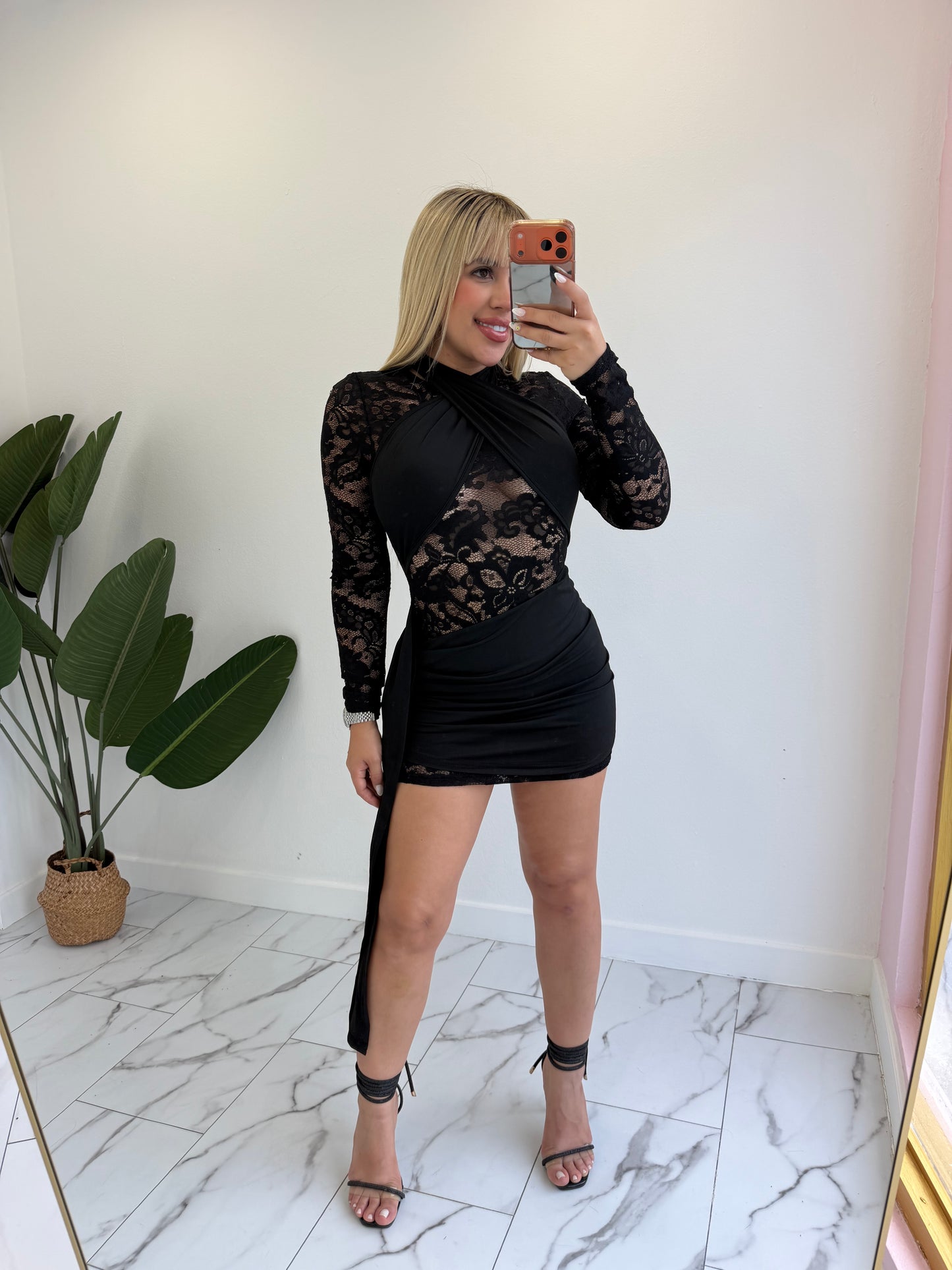 Lace date dress