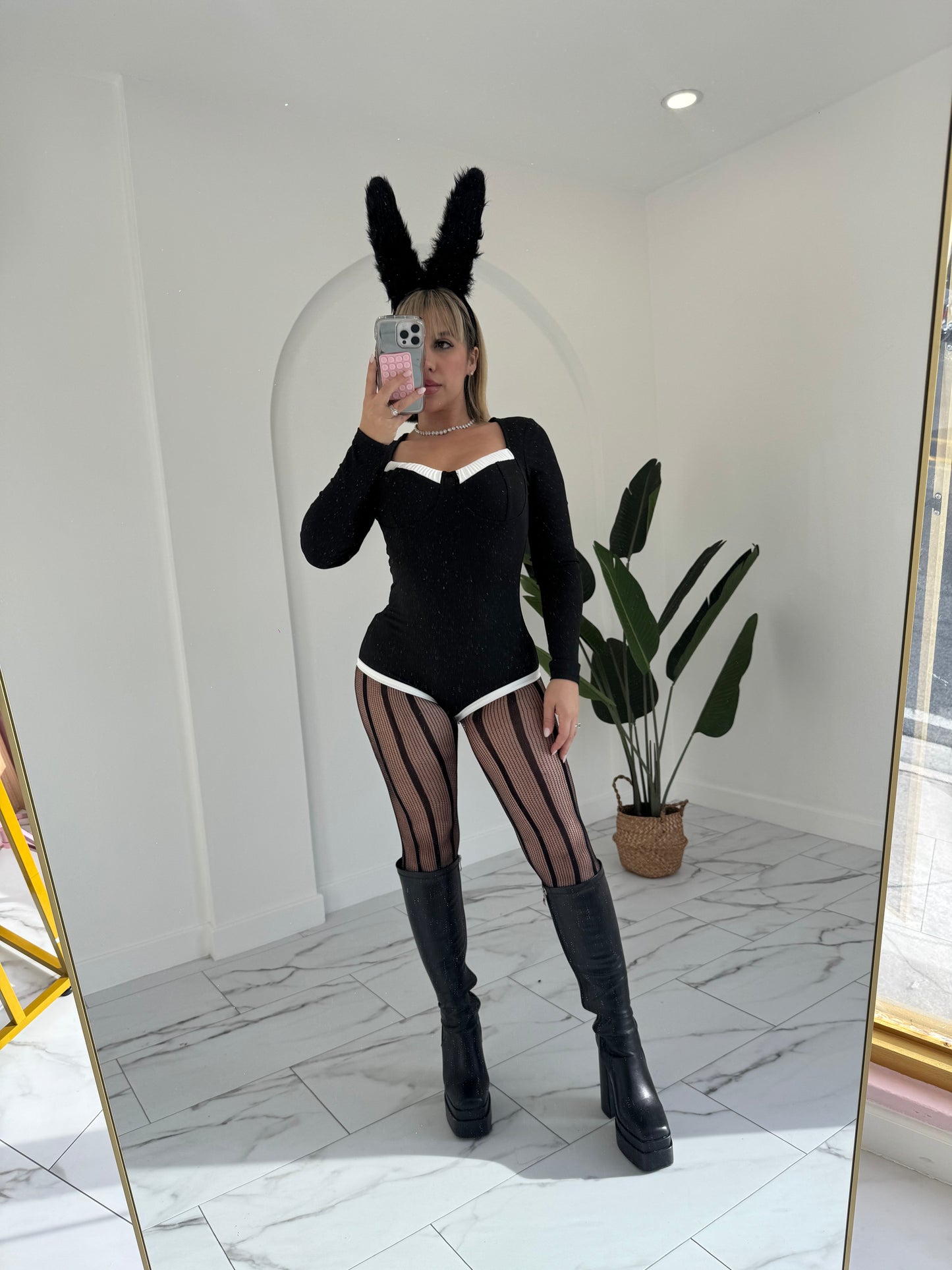 Fluffy bunny orejitas disfraz