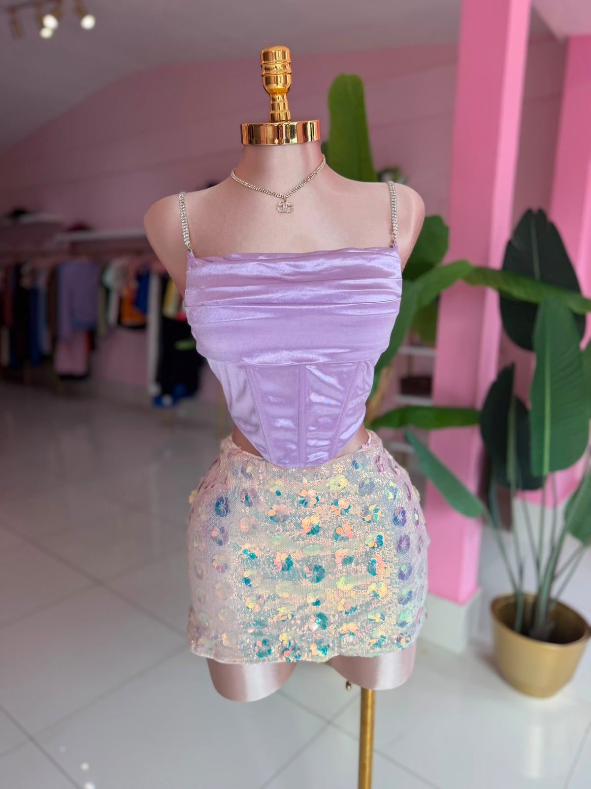 Tornasol sequins skirt
