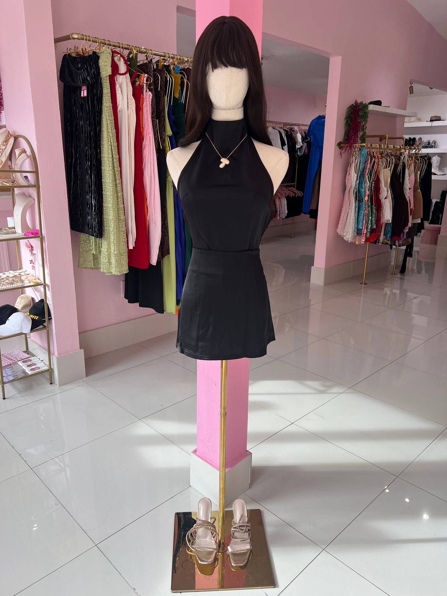 Turtle neck Satin Top