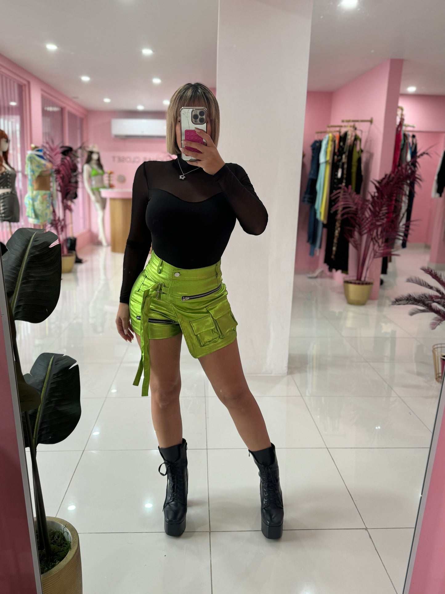 Metallic Skort
