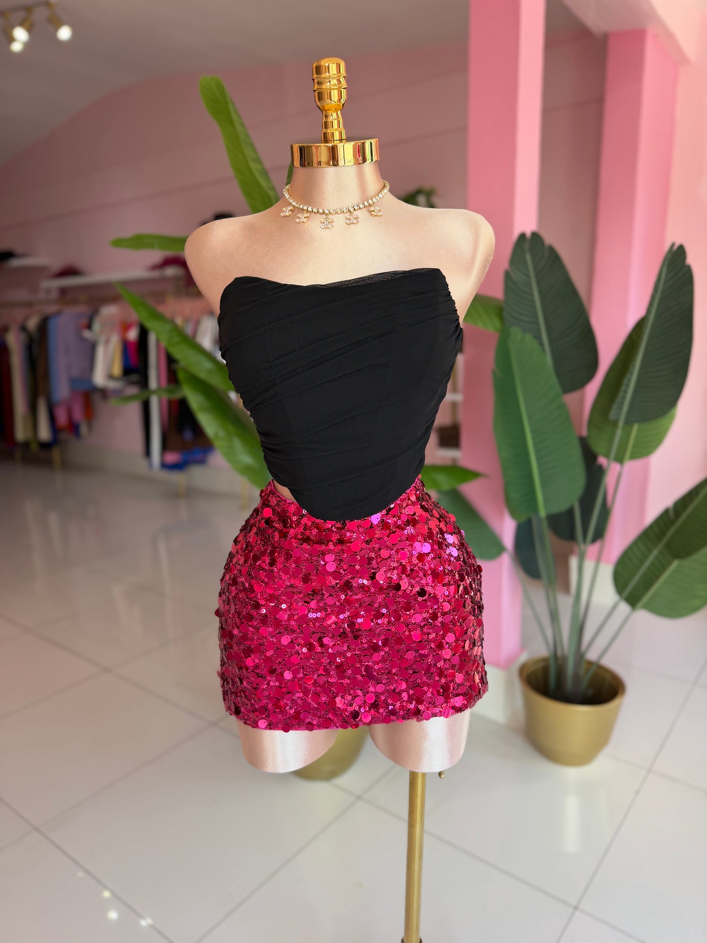 Sequins mini skirt LA