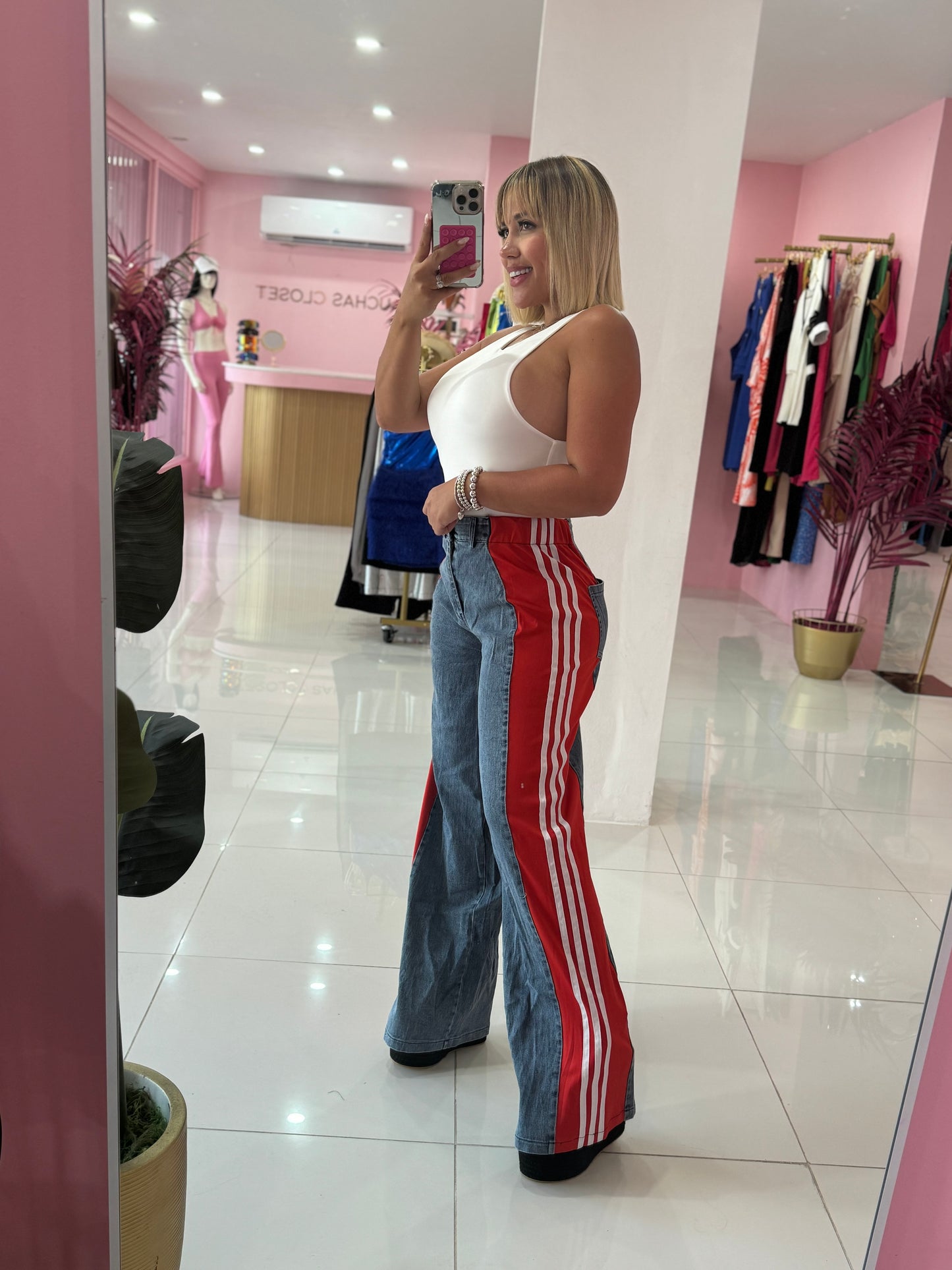 Denim Mix Pant