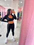 Skinny V legging Negro