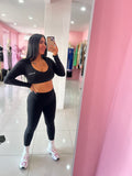 Skinny V legging Negro