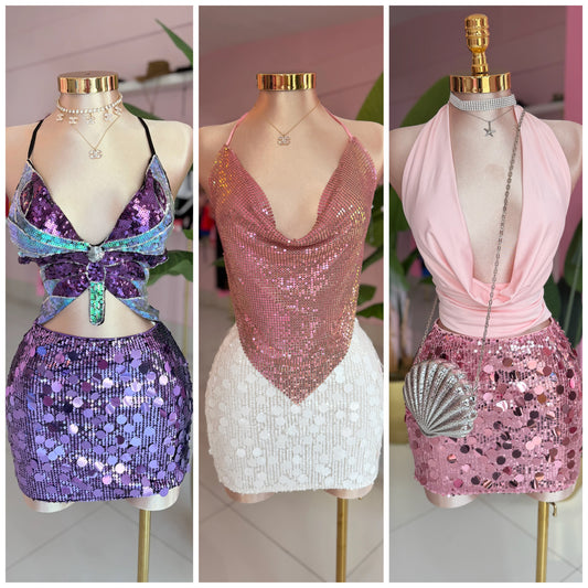 Viral Sequins Skirt