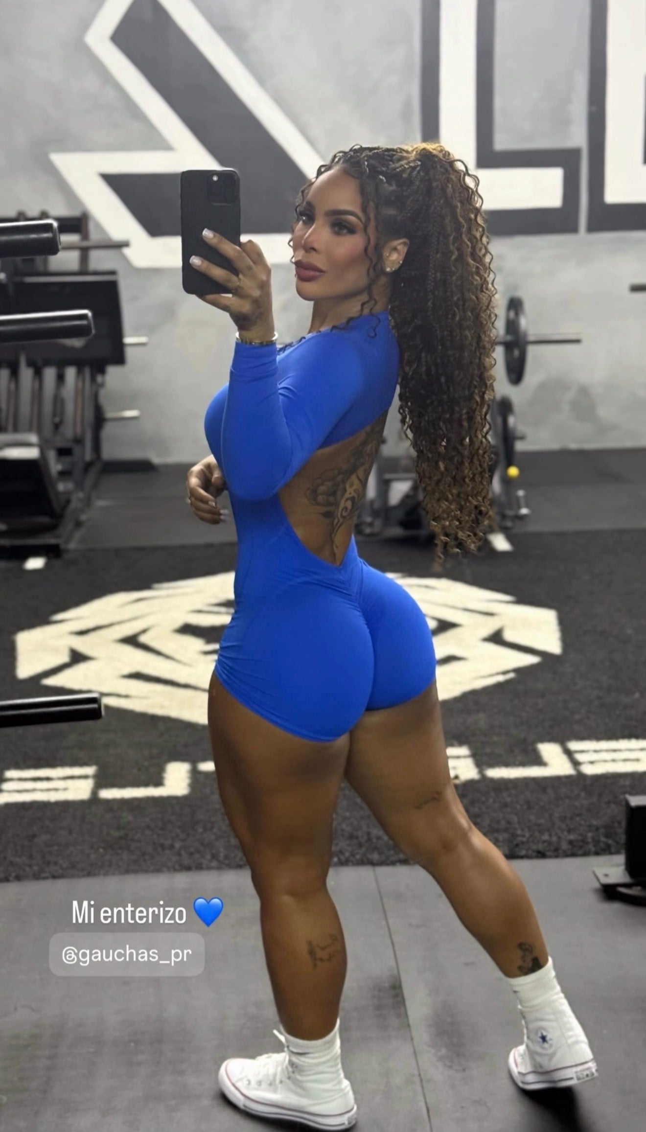 Romper Espalda Descubierta (Zipper) Manga Larga sport
