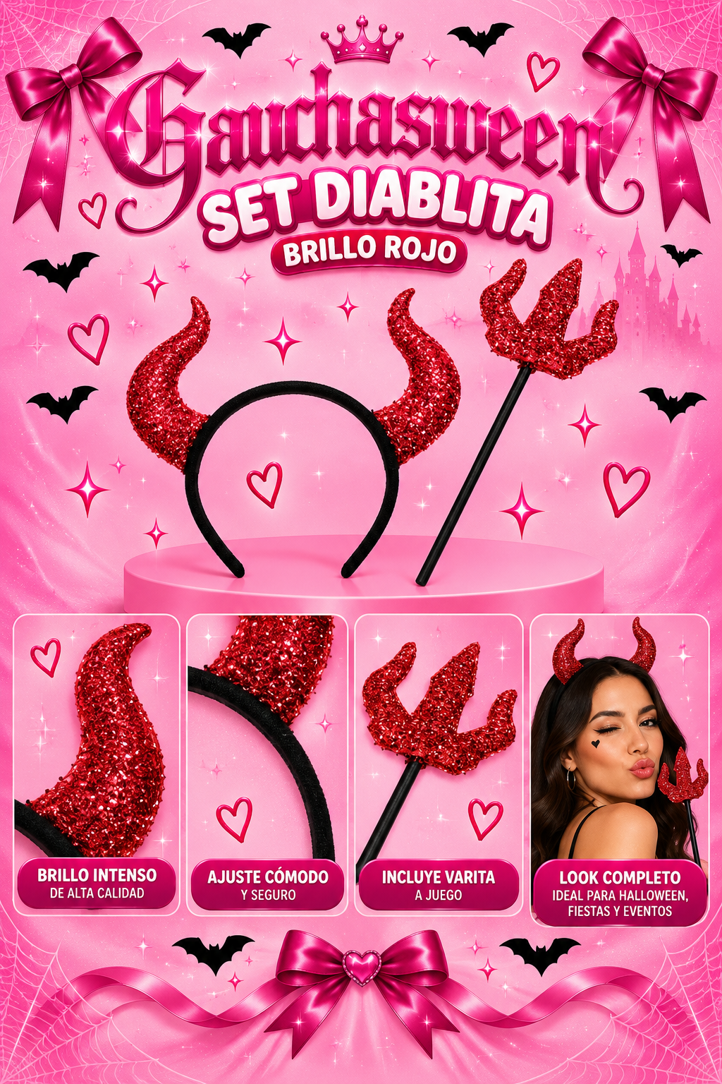 Accesorio Diablita Disfraz